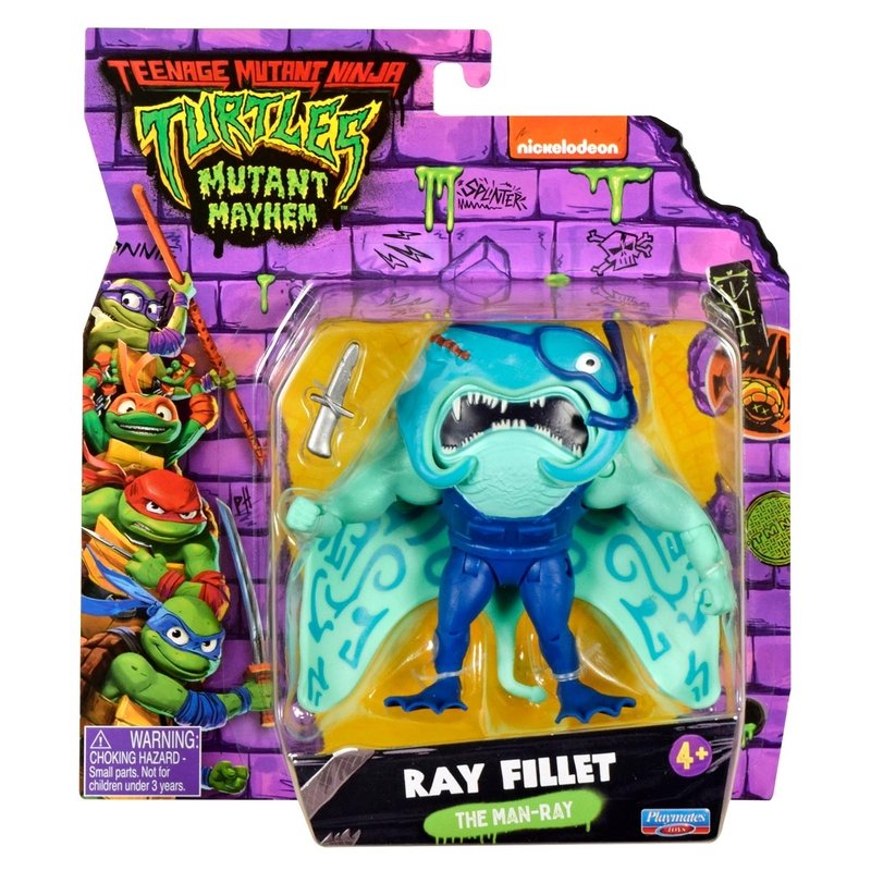 WOJOWNICZE ŻÓŁWIE NINJA Figurka RAY FILLET