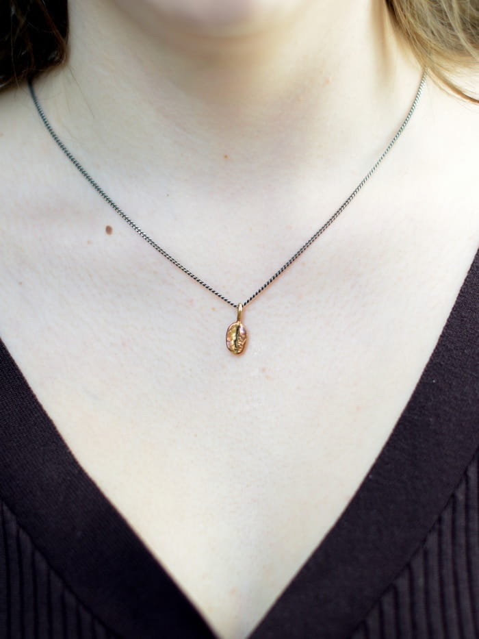 Kawa - zawieszka srebrna