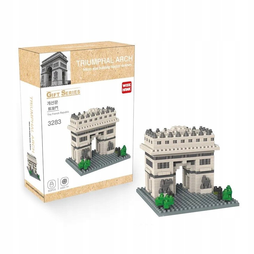 NAJMNIEJSZE KLOCKI ARCHITECTURE ŁUK TRIUMFALNY MINI BUDOWLA 502EL