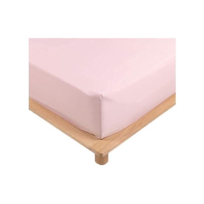 Prześcieradło perkalowe - Czapka 30 cm - Kilka rozmiarów - Kilka kolorów - 180x200cm - Różowy