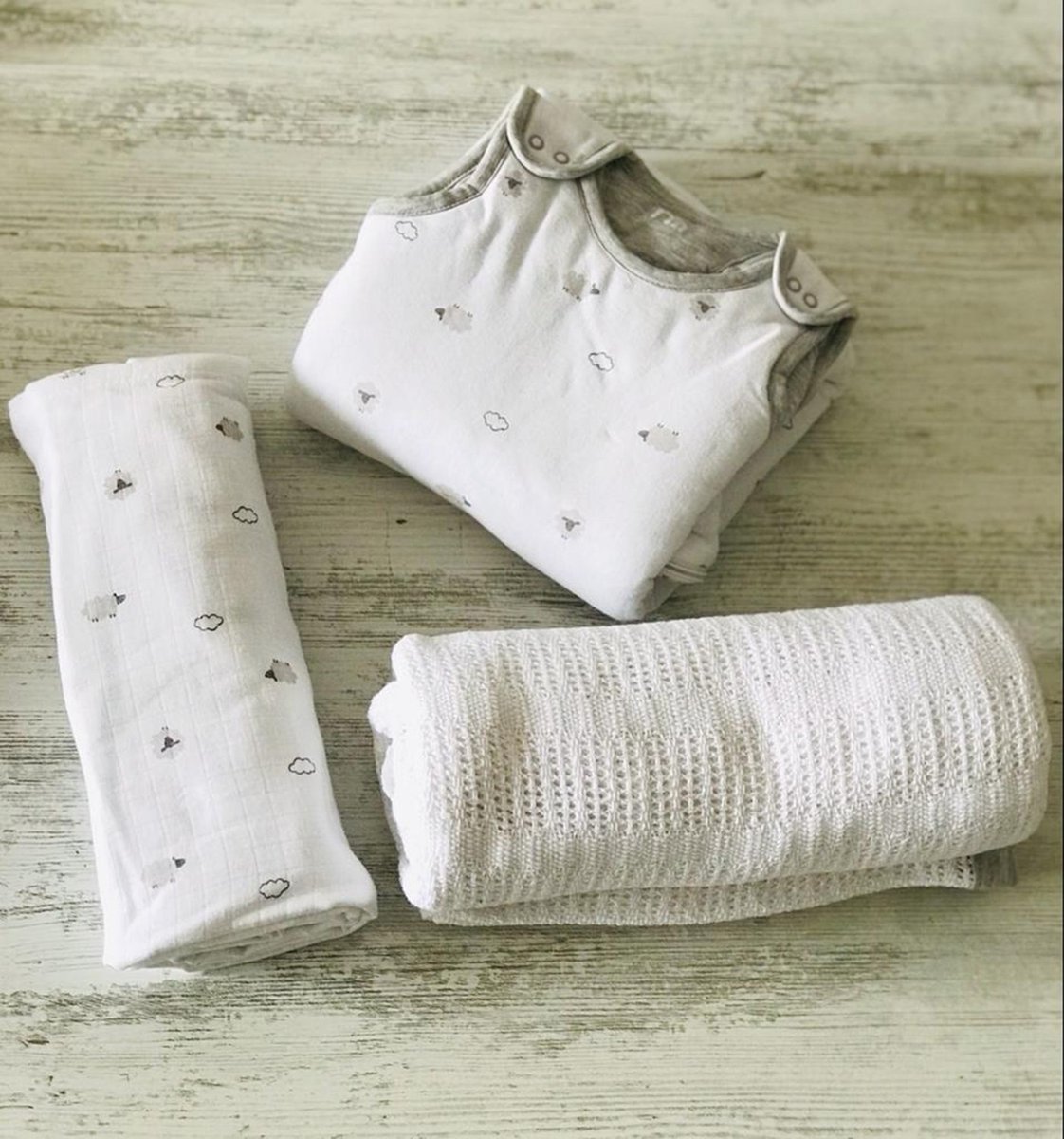 Mothercare zestaw śpiworek do spania + dwa kocyki