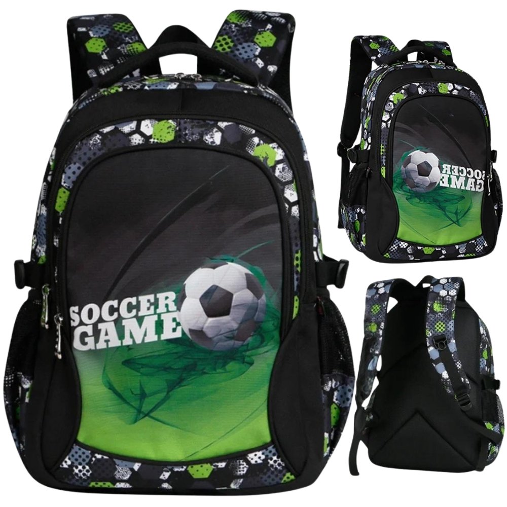 Plecak Szkolny Tornister Dla Chłopca Piłka Nożna Football Wielokomorowy