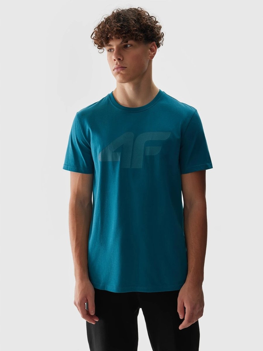 KOSZULKA MĘSKA 4F SPORTOWA UNIWERSALNA T-SHIRT REGULAR BAWEŁNA S