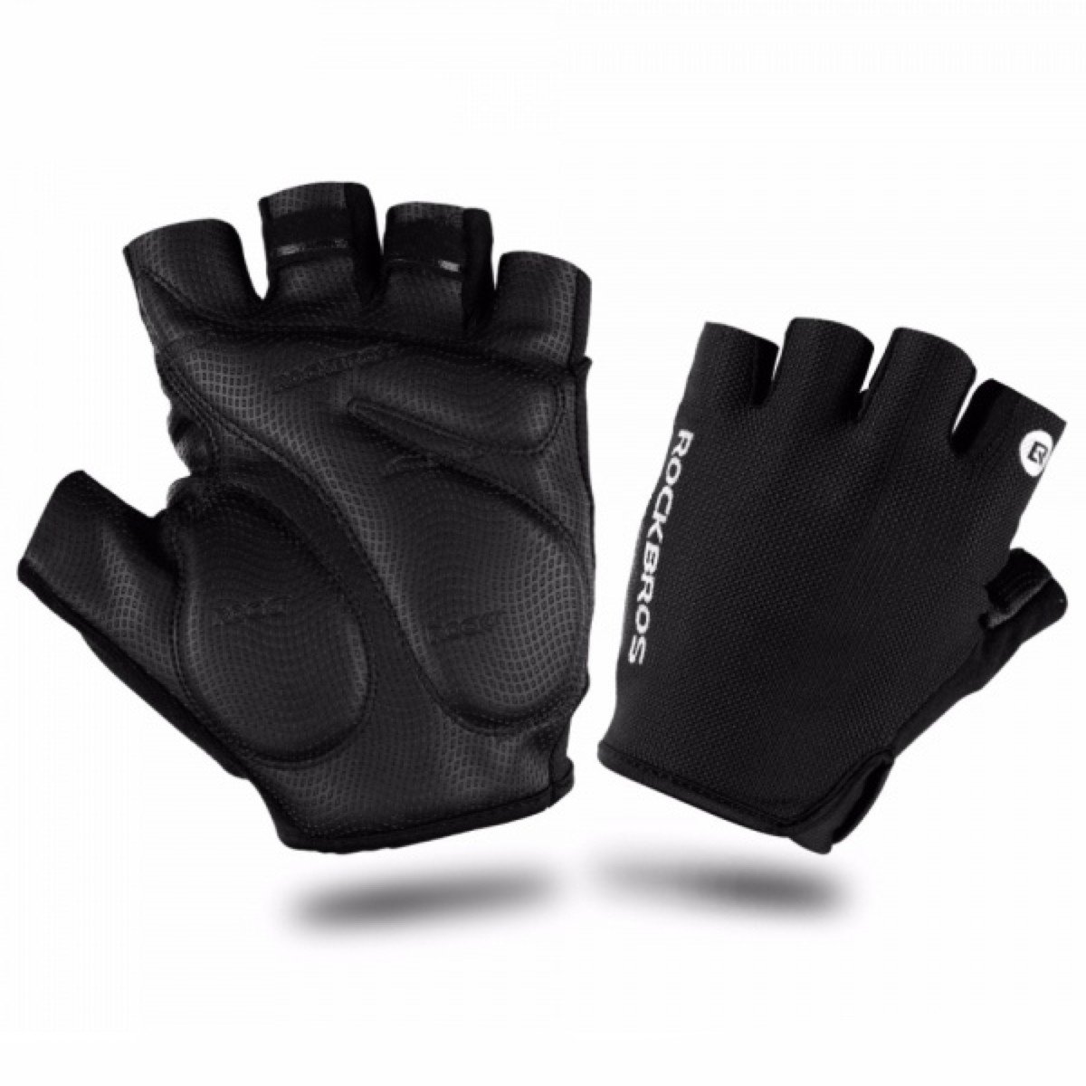 RĘKAWICZKI ROWEROWE ROCKBROS S106BK BICYCLE HALF FINGER GLOVES 