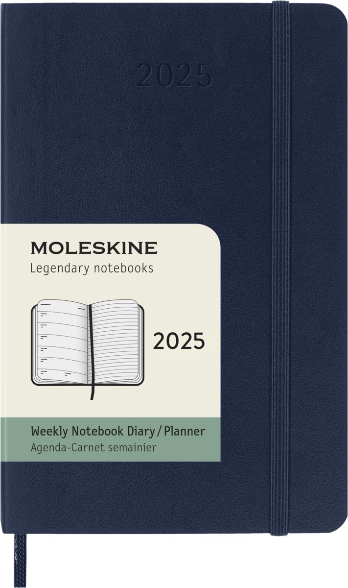 MOLESKINE kalendarz 2025 GRANATOWY POCKET WEEKLY SOFT TYGODNIOWY (9x14)