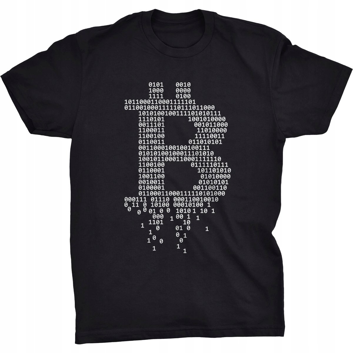 Binarny Bitcoin Koszulka Kryptowaluty Crypto BTC
