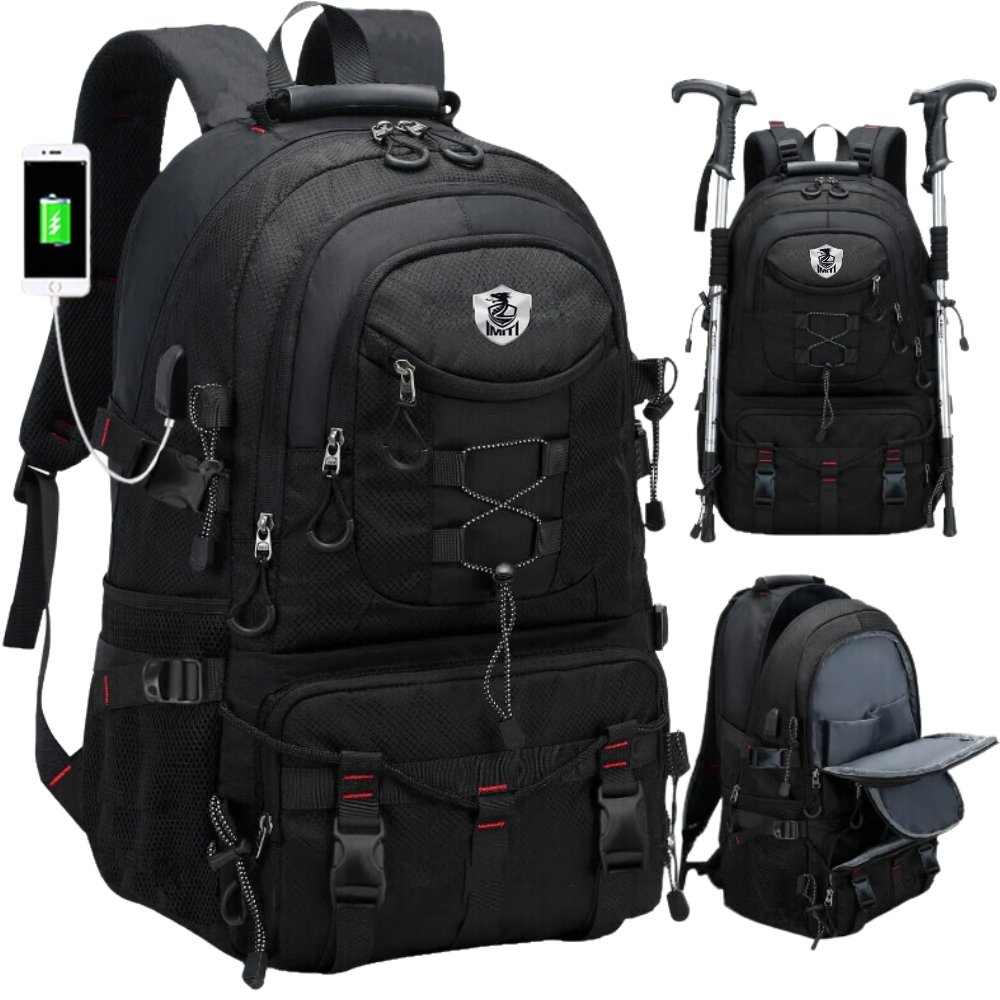 Plecak Turystyczny Trekkingowy Górski W Góry 40L Usb Damski Męski Imiti