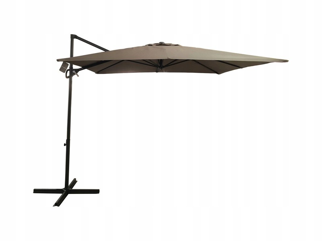 Parasol Ogrodowy Duży Z Wysięgnikiem Pokrowiec 2,5X2,5M Mocny Seattle Beż