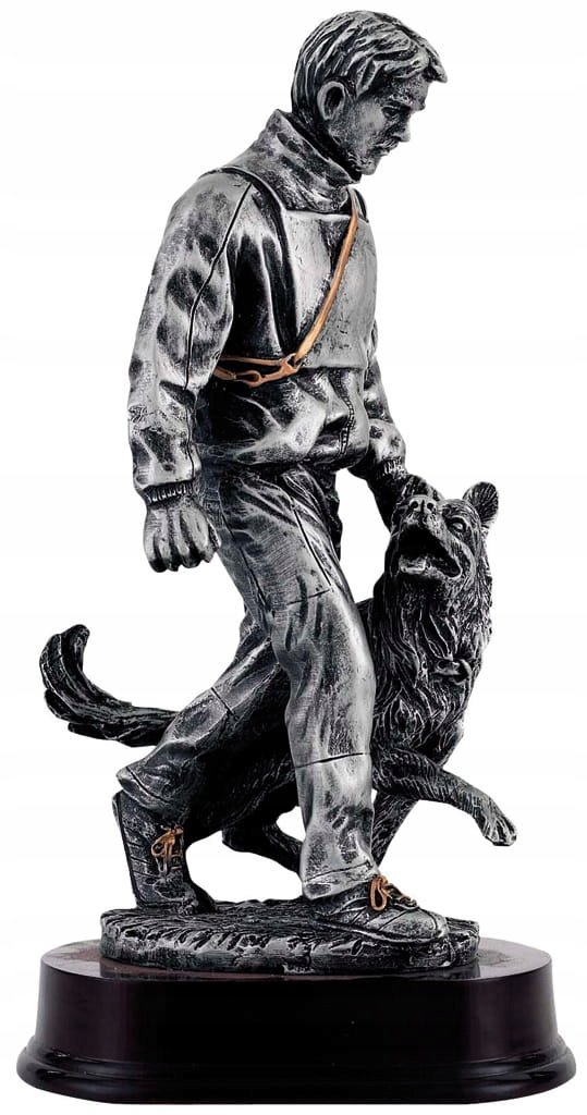 Statuetka, PIES, przyjaźń, przyjaciele, pupil, chłopiec, prezent + GRAWER