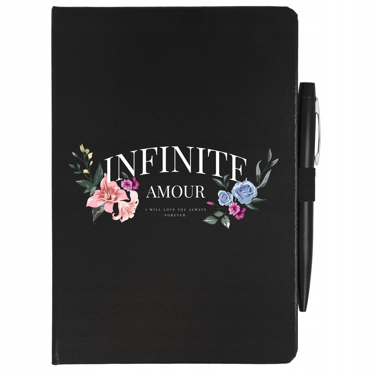 NOTES CZARNY A5 W LINIE DŁUGOPIS INFINITE Wzory