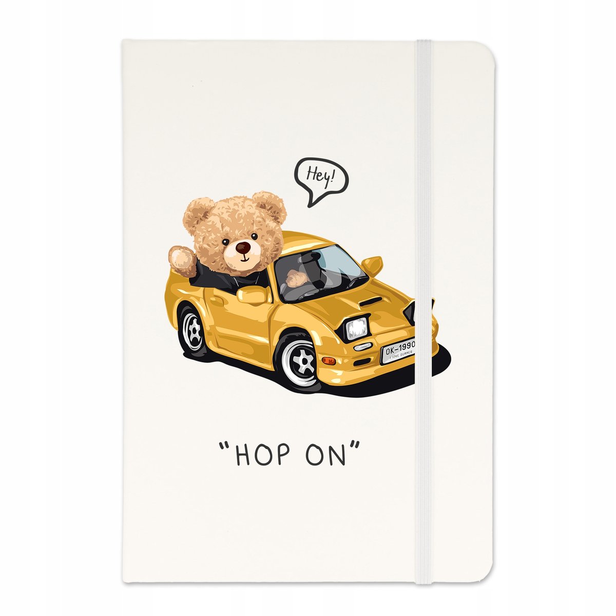 NOTES BIAŁY A5 W LINIE Gumka Notatnik STREET Wzory