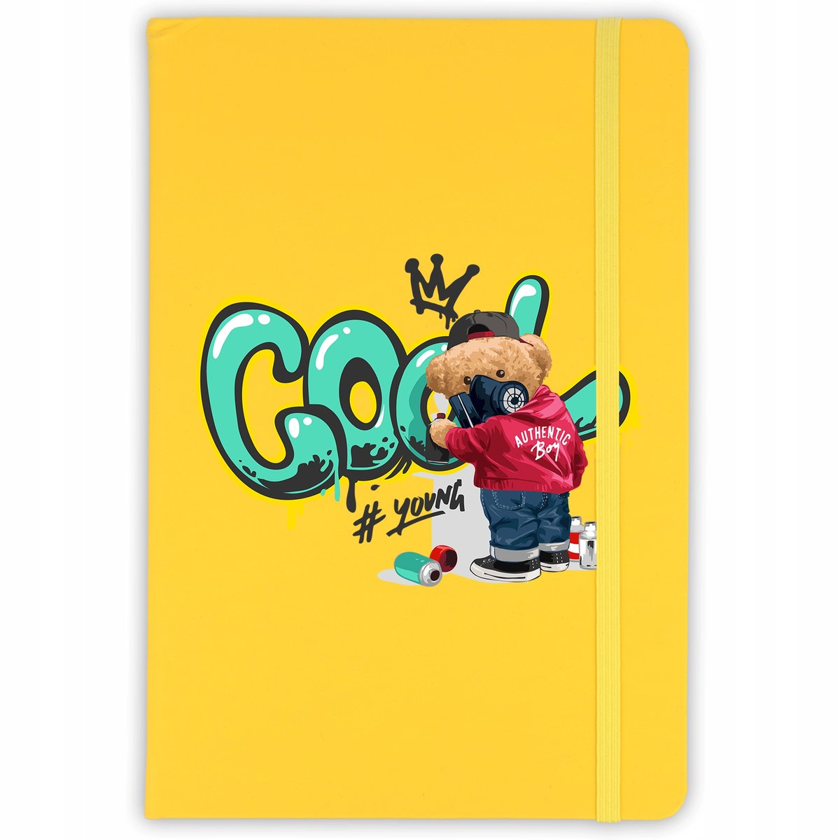 NOTES A5 ŻÓŁTY Notatnik W Linie GRAFITTI Wzory