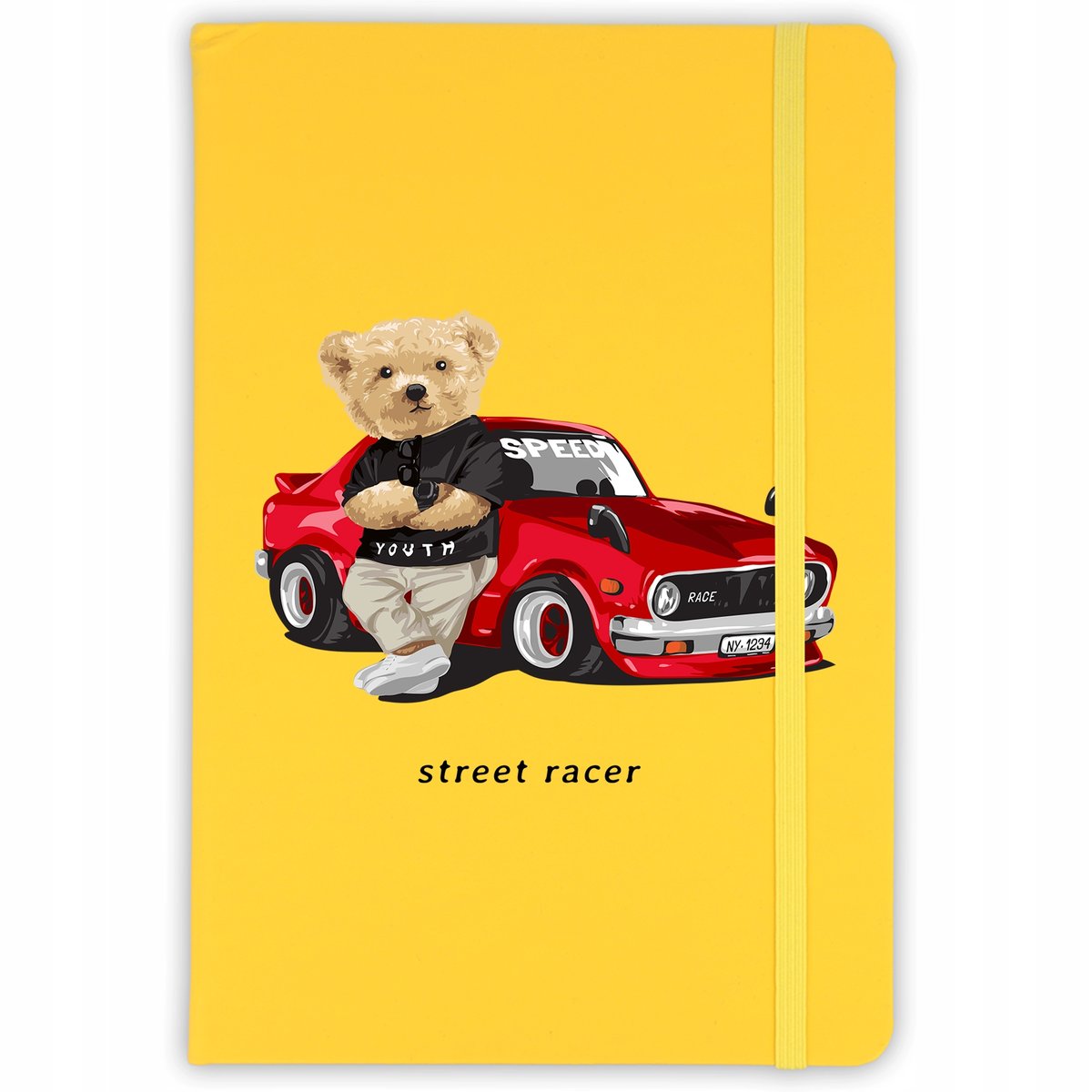 NOTES A5 ŻÓŁTY Notatnik W Linie STREET STYLE Wzory