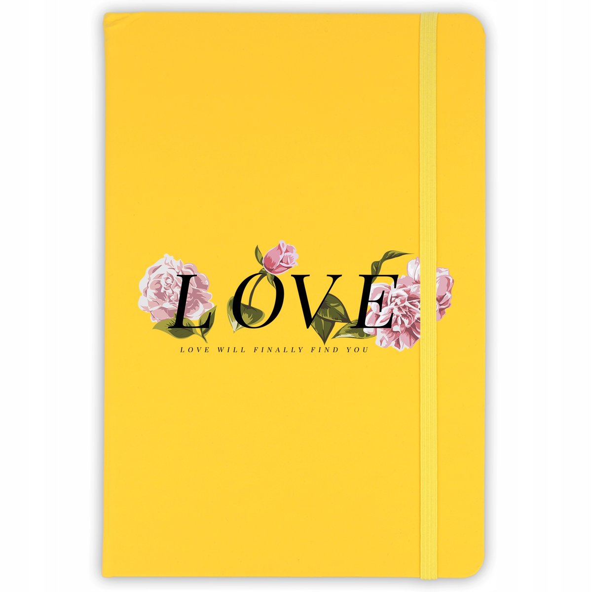 NOTES A5 ŻÓŁTY Notatnik W Linie MIŁOSĆ LOVE Wzory