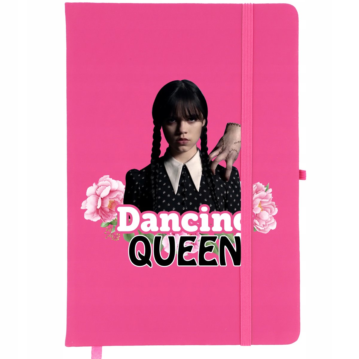 NOTES A5 RÓŻOWY W LINIE Z WEDNESDAY ADAMS WZORY