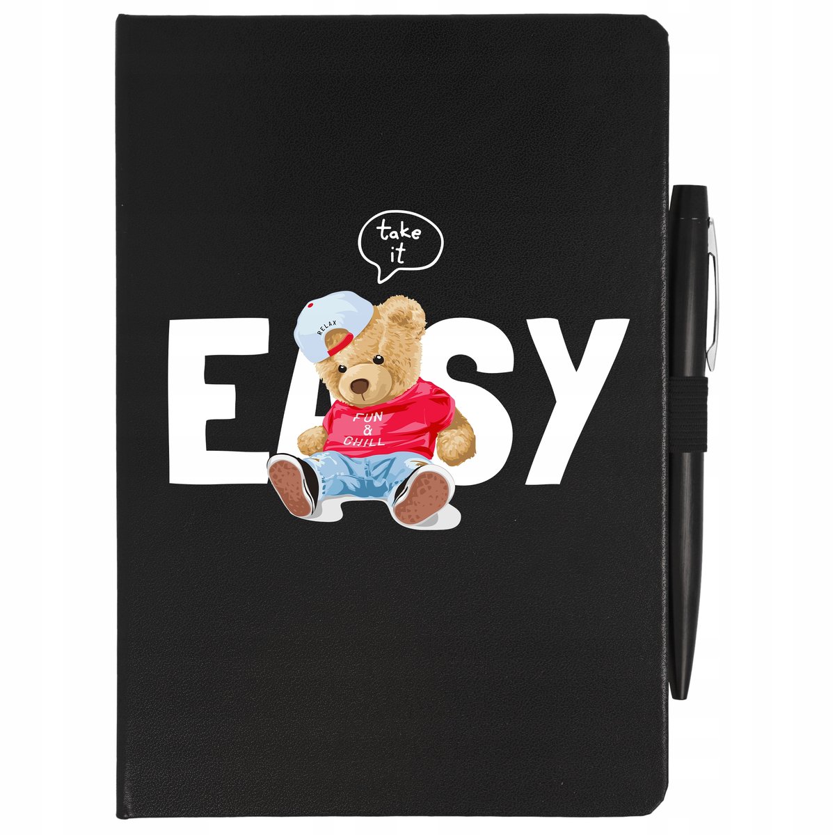 NOTES CZARNY A5+ DŁUGOPIS CYTATY DOSTOJEWSKI Wzory