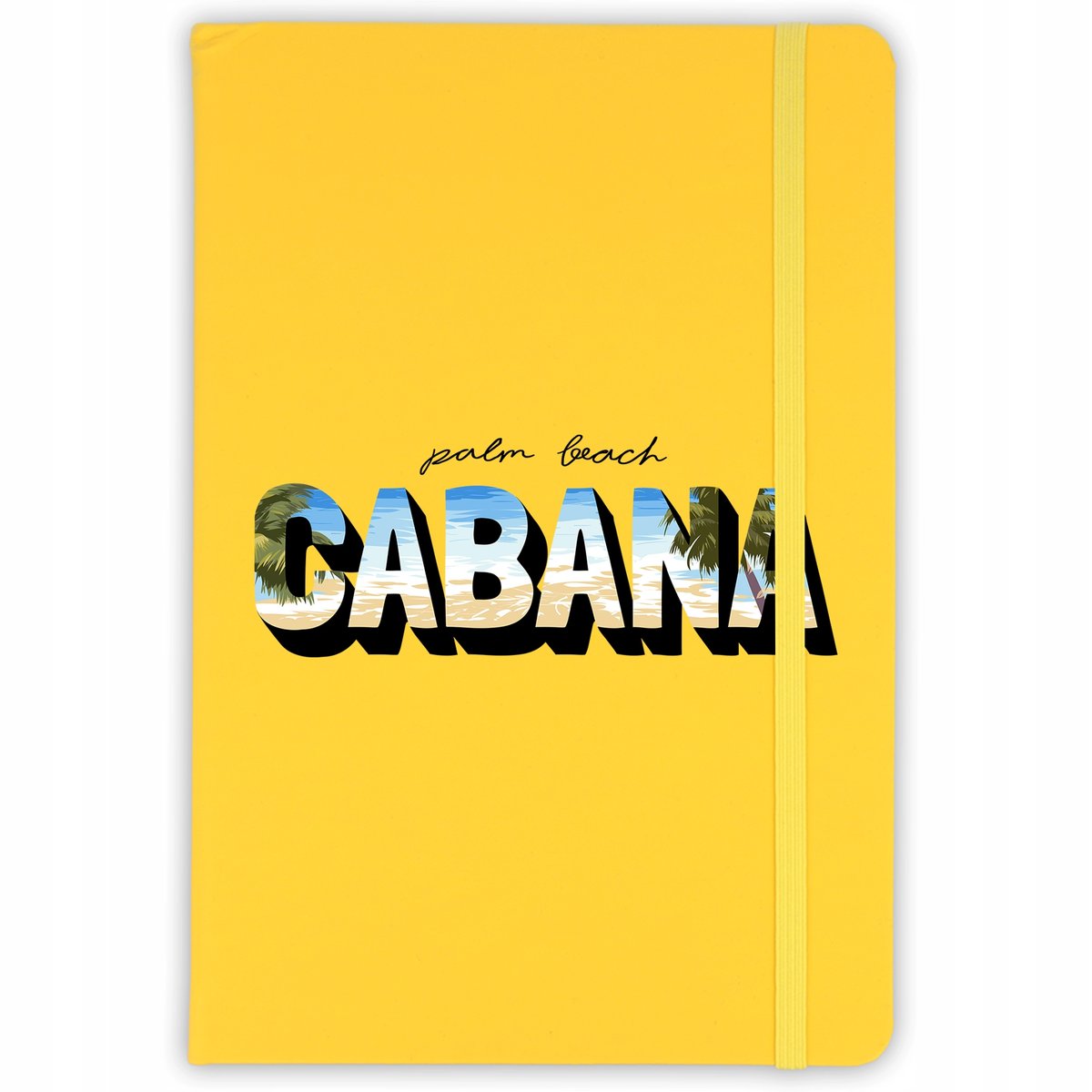 NOTES A5 ŻÓŁTY Notatnik W Linie PALMY PLAŻA Wzory