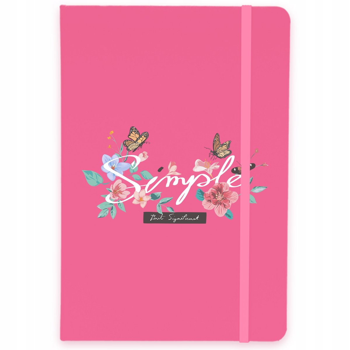 NOTES A5 RÓŻ Notatnik W Linie PROSTE NATURA Wzory