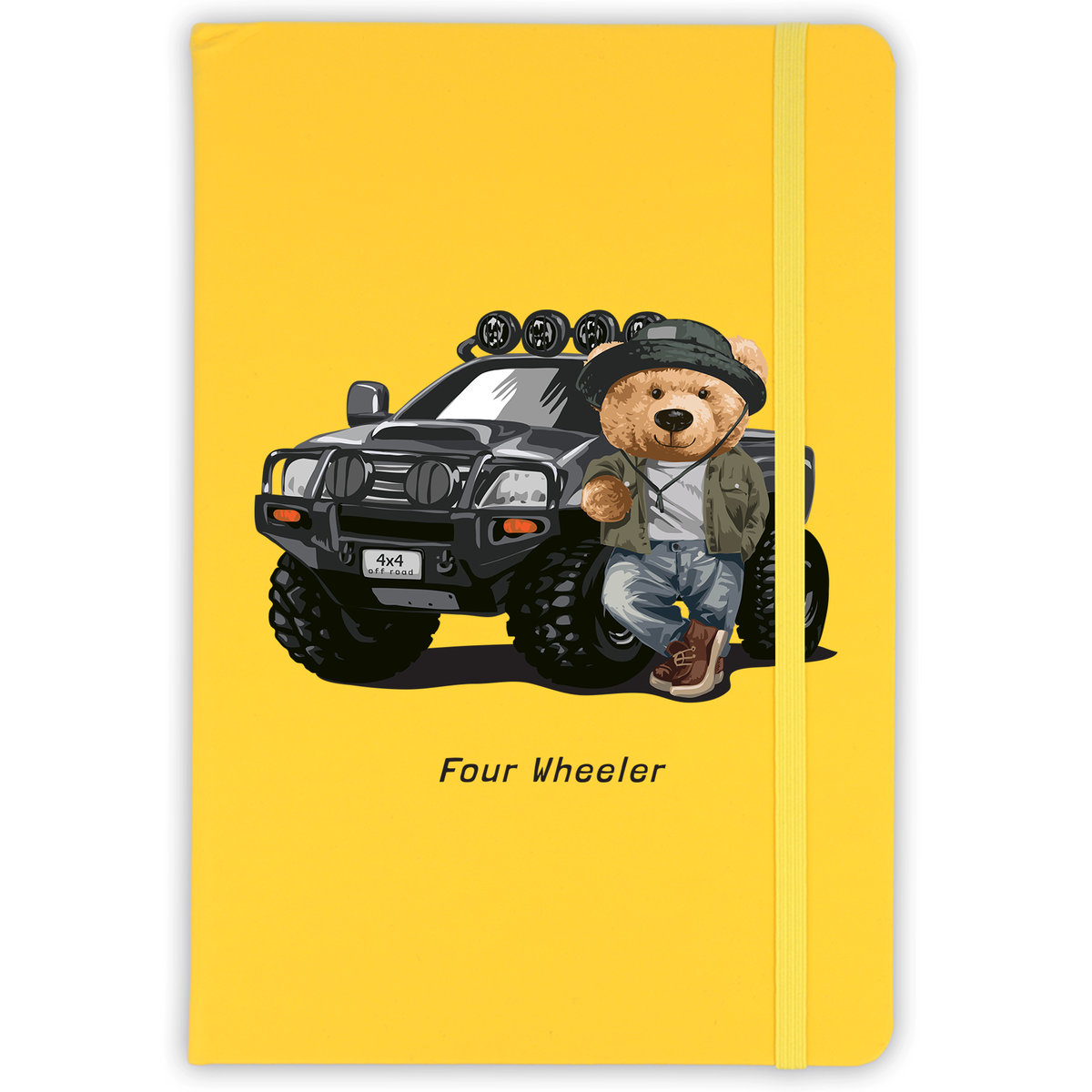 NOTES A5 ŻÓŁTY Notatnik W Linie SAMOCHODY Wzory