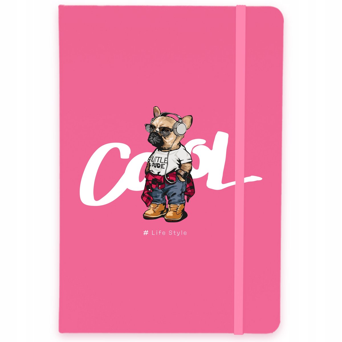 NOTES A5 RÓŻ Notatnik W Linie COOL LIFESTYLE Wzory