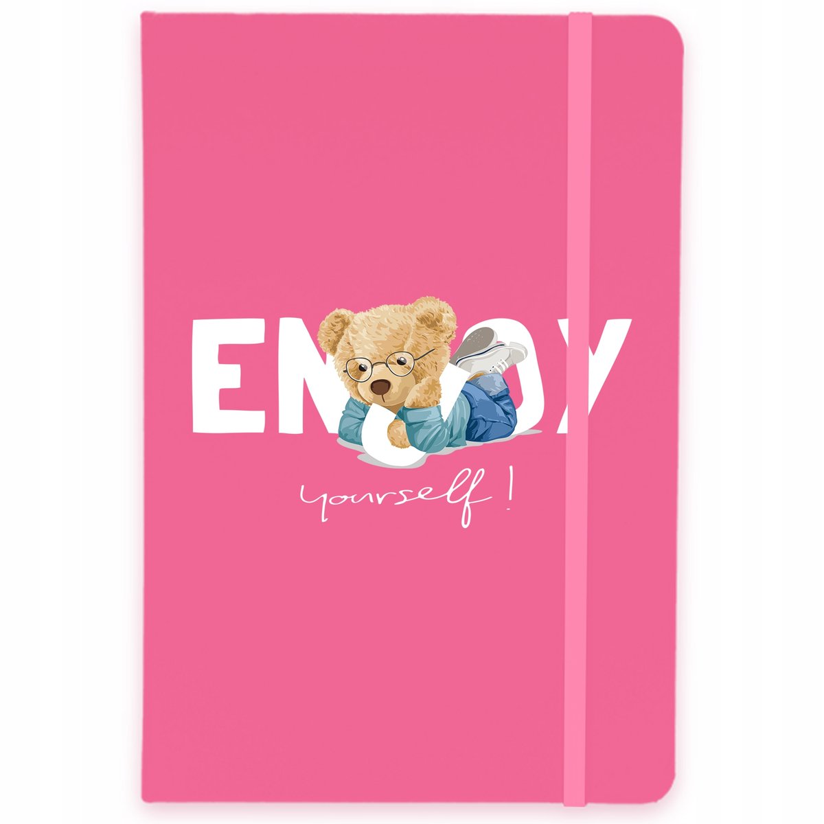 NOTES A5 RÓŻOWY Notatnik W Linie ENJOY TEDDY Wzory