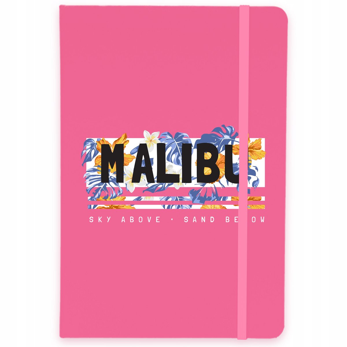 NOTES A5 RÓŻ Notatnik W Linie MALIBU KWIATY Wzory