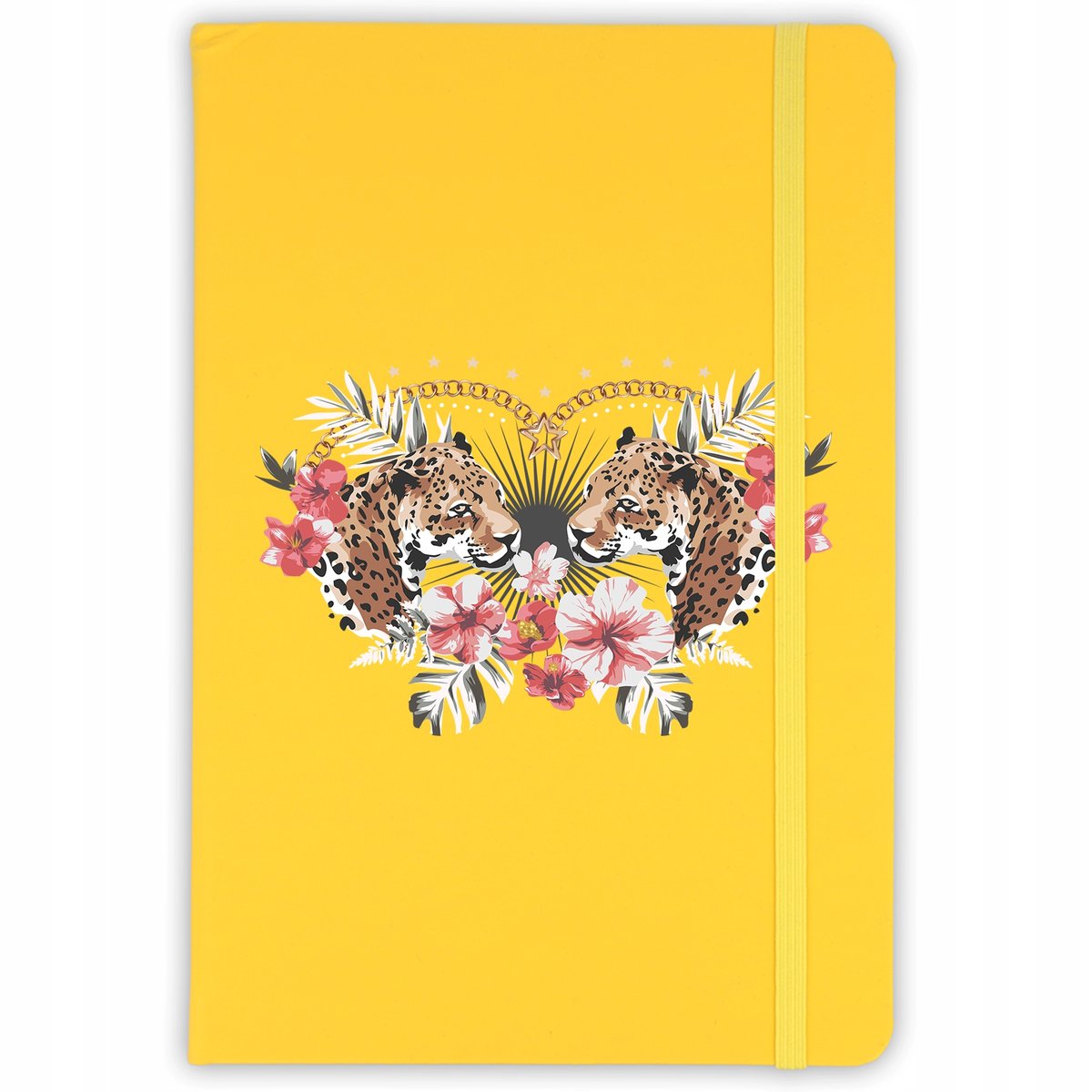 NOTES A5 ŻÓŁTY Notatnik W Linie TYGRYSY Wzory