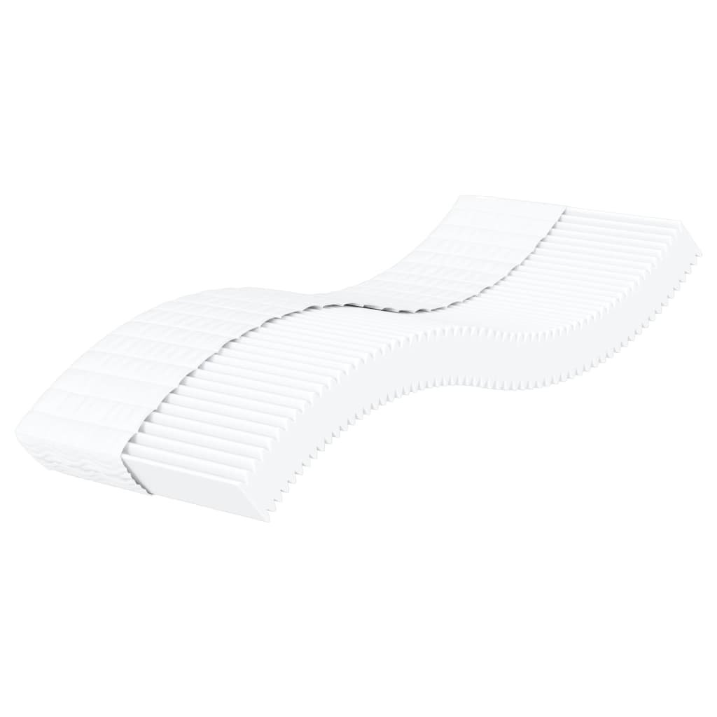 vidaXL Materac piankowy, biały, 80x220 cm, twardość H2/H3
