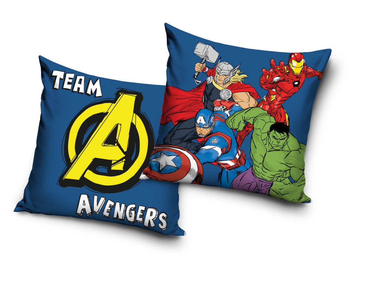 Poszewka AVENGERS MARVEL DZIECIĘCA na PODUSZKĘ JAŚKA 40 cm MIŁA VELVET