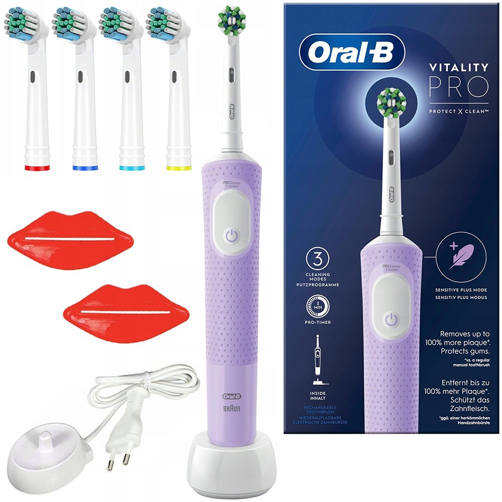 ORAL-B Vitality Pro D103 Lilac Violet Szczoteczka Elektryczna + Końcówki