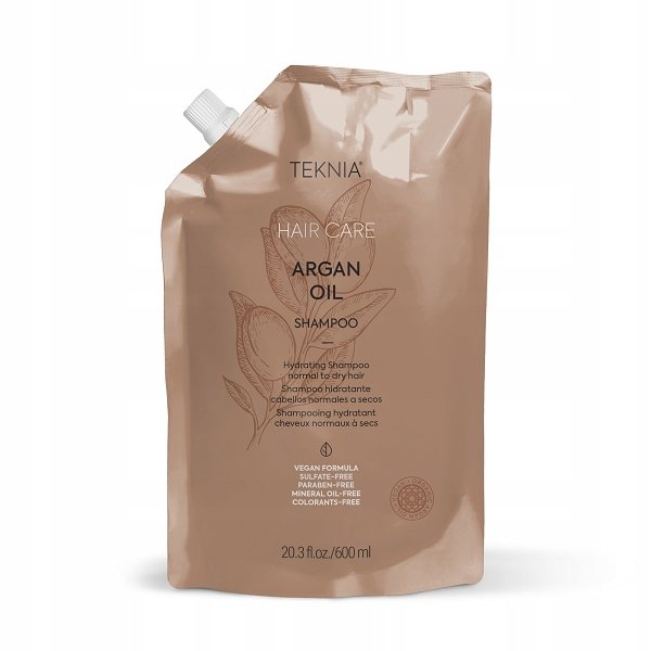 Lakme, Teknia Argan Oil, Szampon Nawilżający Refill, 600ml