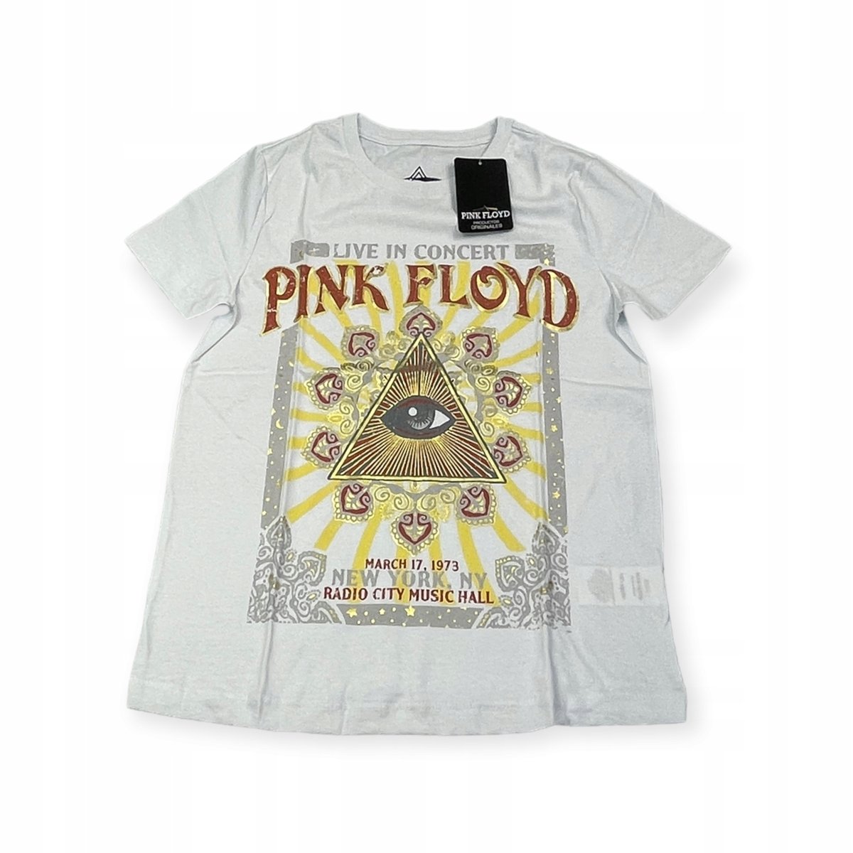 Koszulka T-shirt damski okrągły dekolt Pink Floyd L