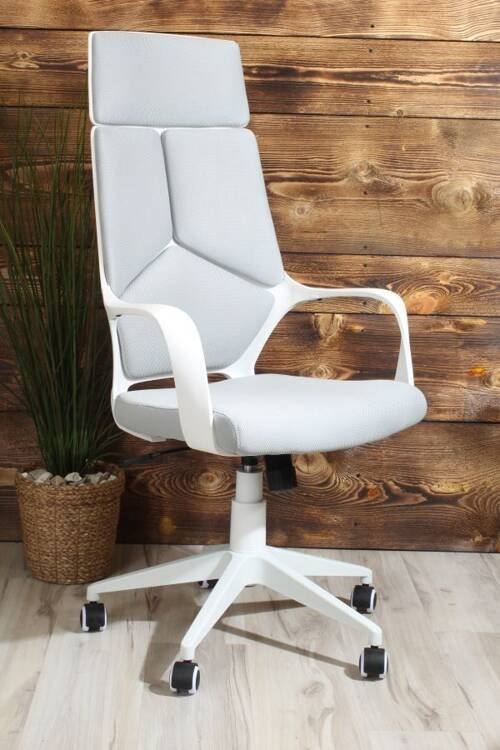 Fotel biurowy do nowoczesnego biura NEO szaro-biały