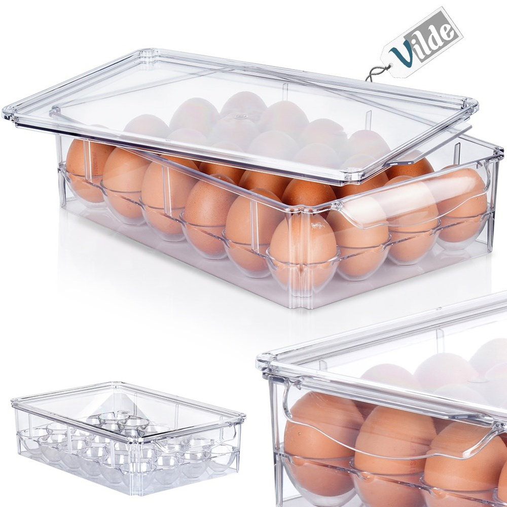 Pojemnik na jajka z pokrywką na 24 jajka