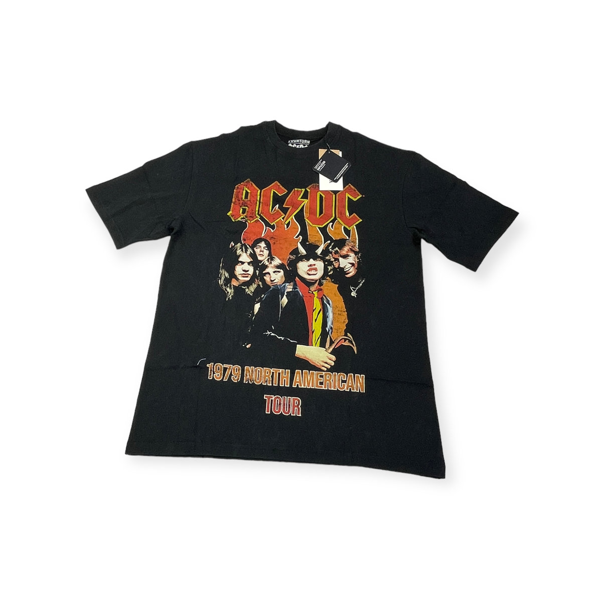 Koszulka T-shirt męski okrągły dekolt AC/DC XS