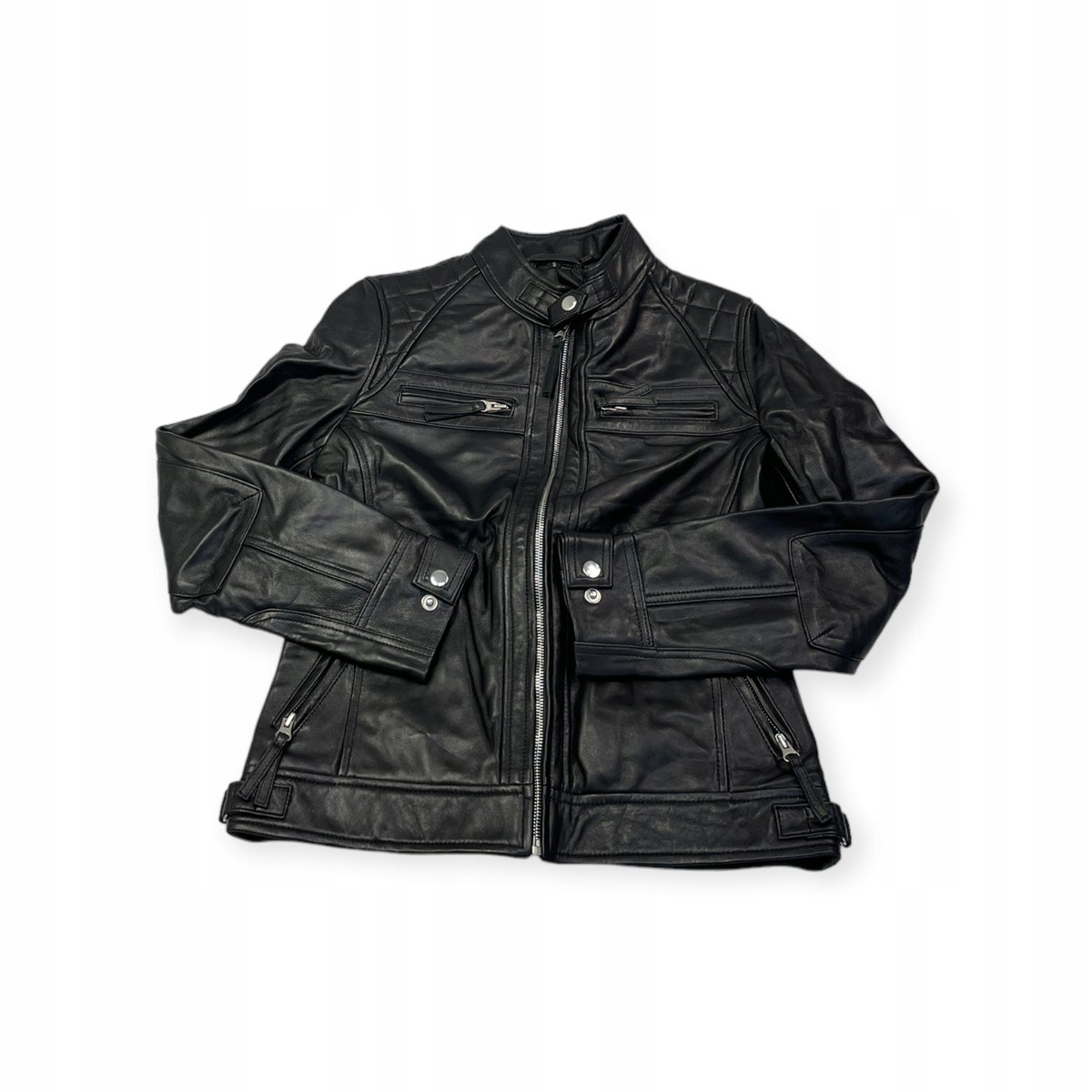Skórzana kurtka damska ramoneska Real Leather S
