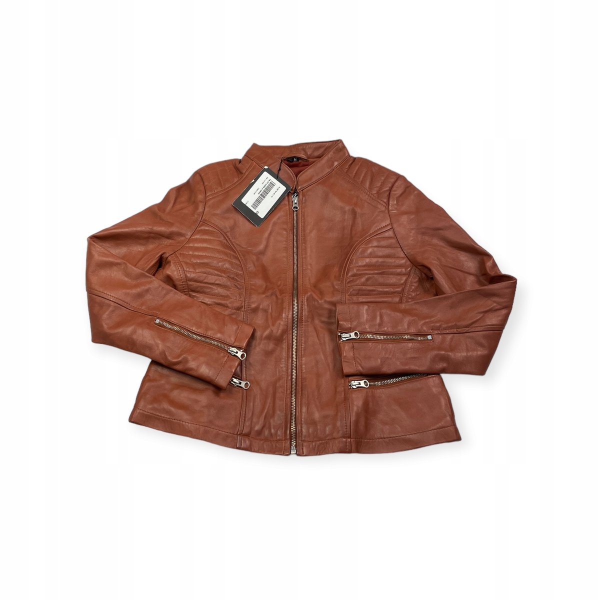 Skórzana kurtka damska ramoneska Real Leather M