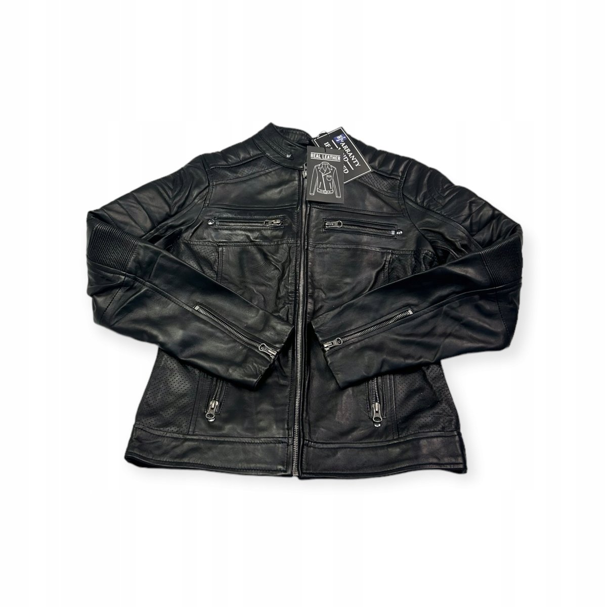 Skórzana kurtka damska ramoneska Real Leather S