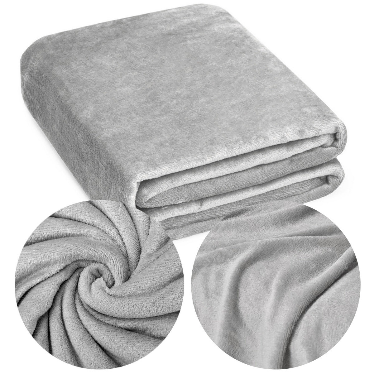 Koc 200 x 220 Mikrofibra Jednolita Juana 02