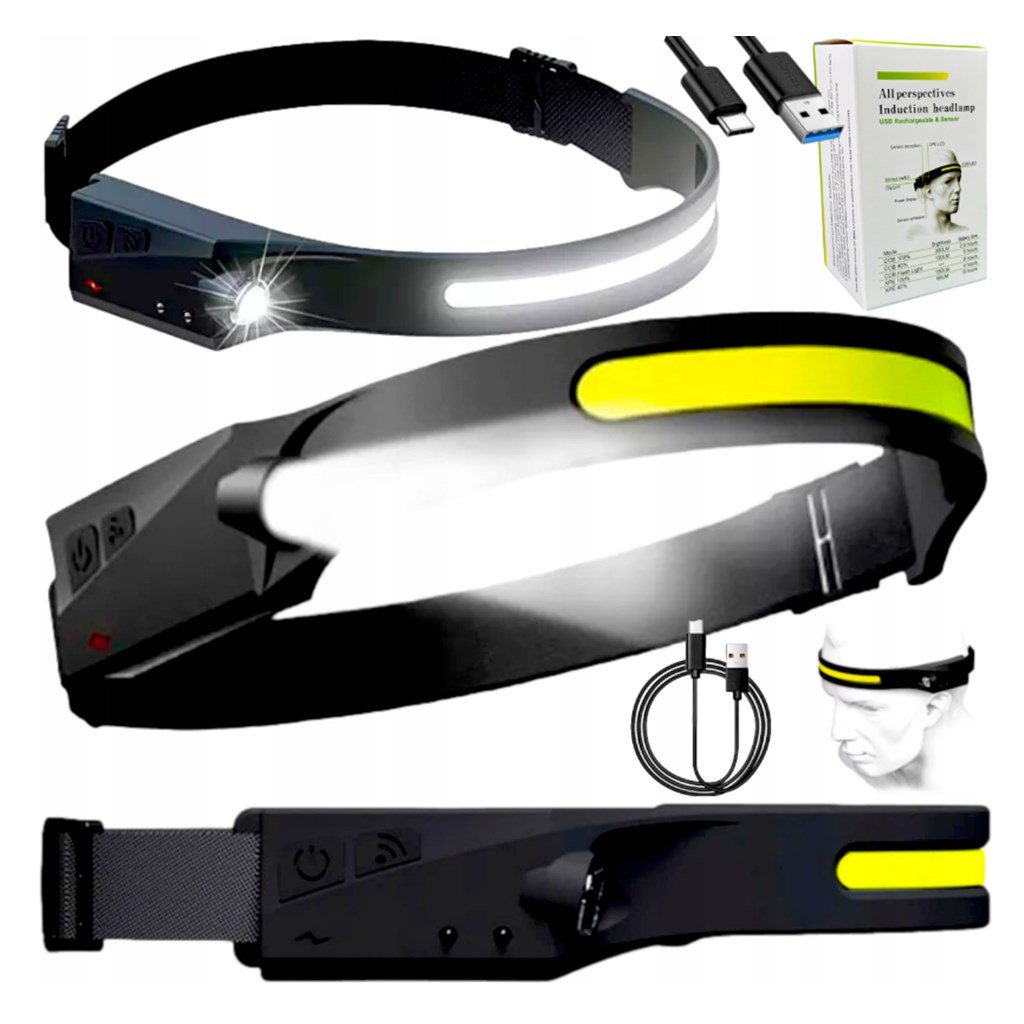 LATARKA CZOŁOWA NA CZOŁO NA GŁOWE WATERPROOF MOCNA XJ4586