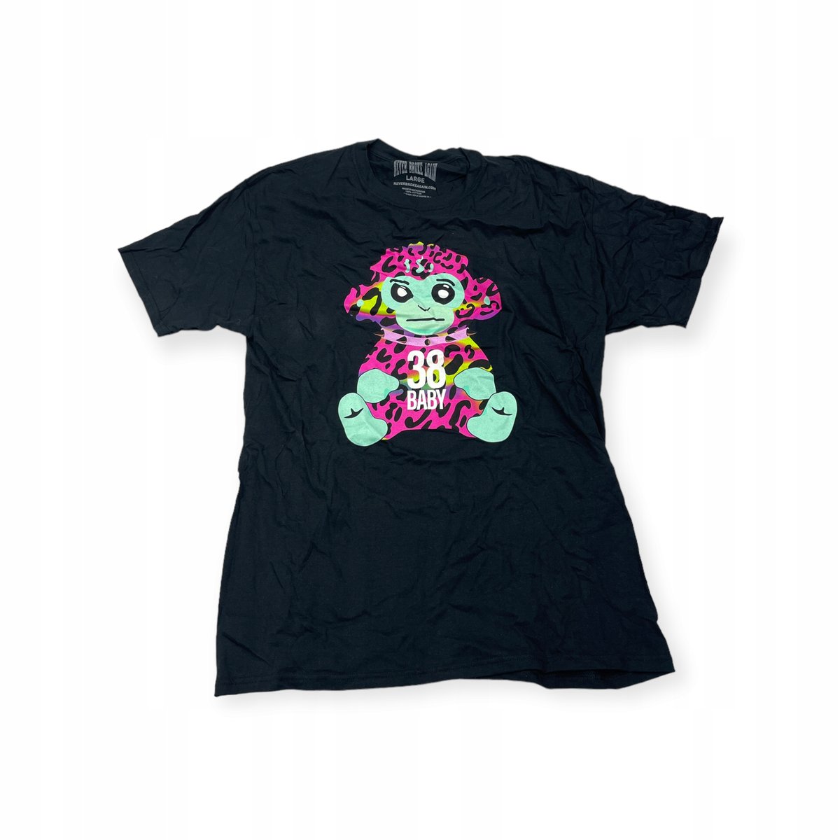 Koszulka T-shirt męski okrągły dekolt SPENCER'S NEVER BROKE AGAIN L