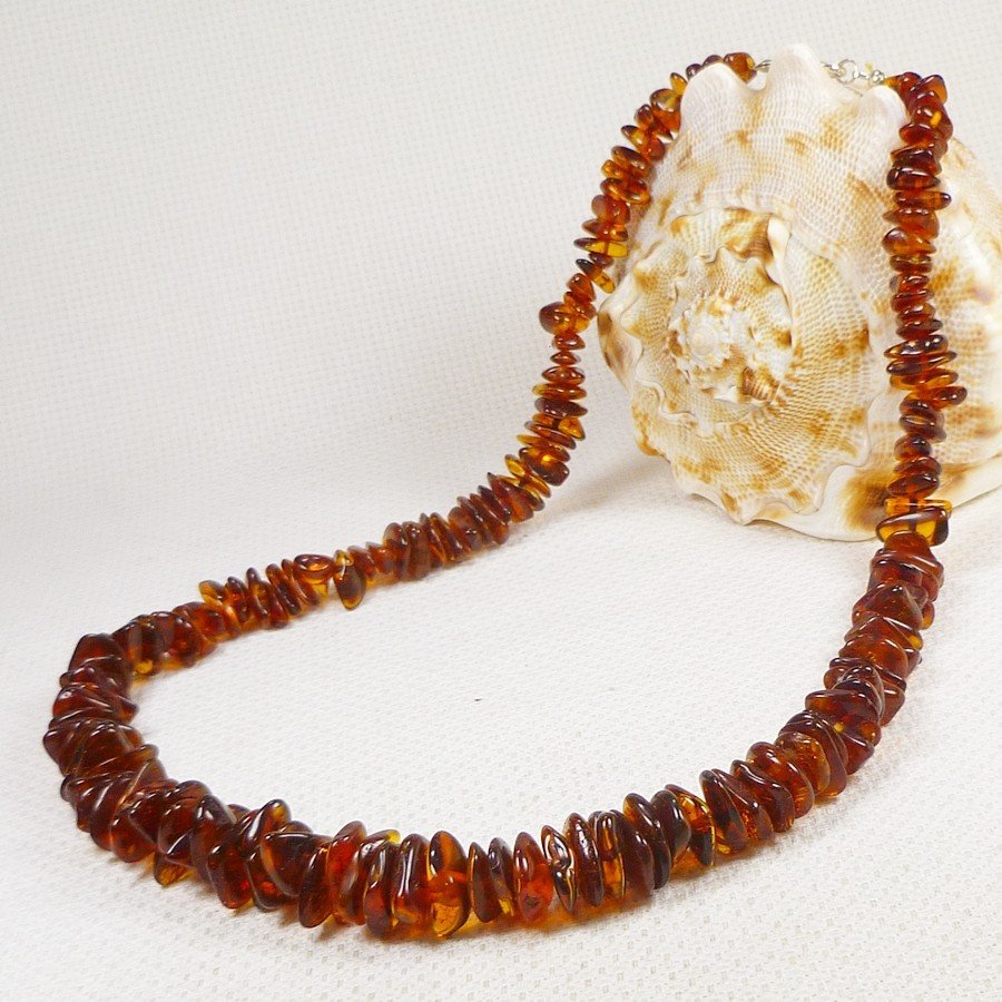 7640-12 Naszyjnik Bursztyn Bałtycki