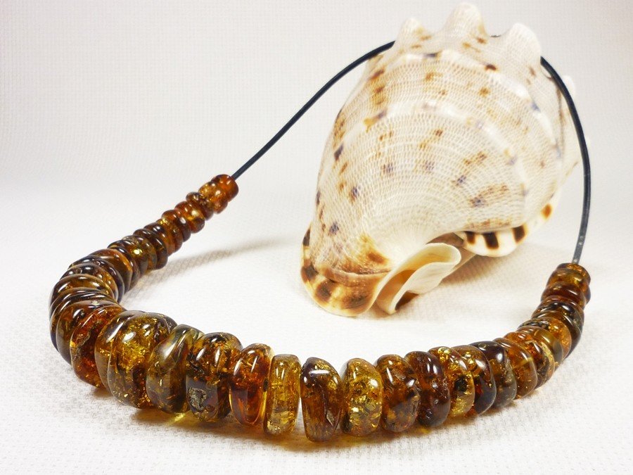 7458-1 Naszyjnik Bursztyn Bałtycki Korale