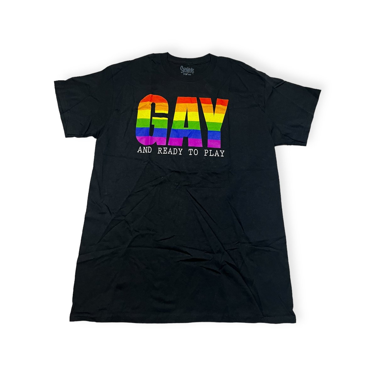 Koszulka T-shirt męski okrągły dekolt SPENCER'S nadruk L