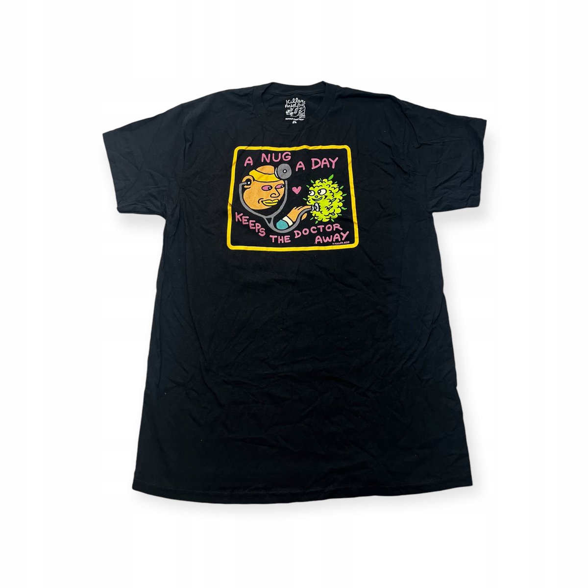 Koszulka T-shirt męski okrągły dekolt SPENCER'S NADRUK L