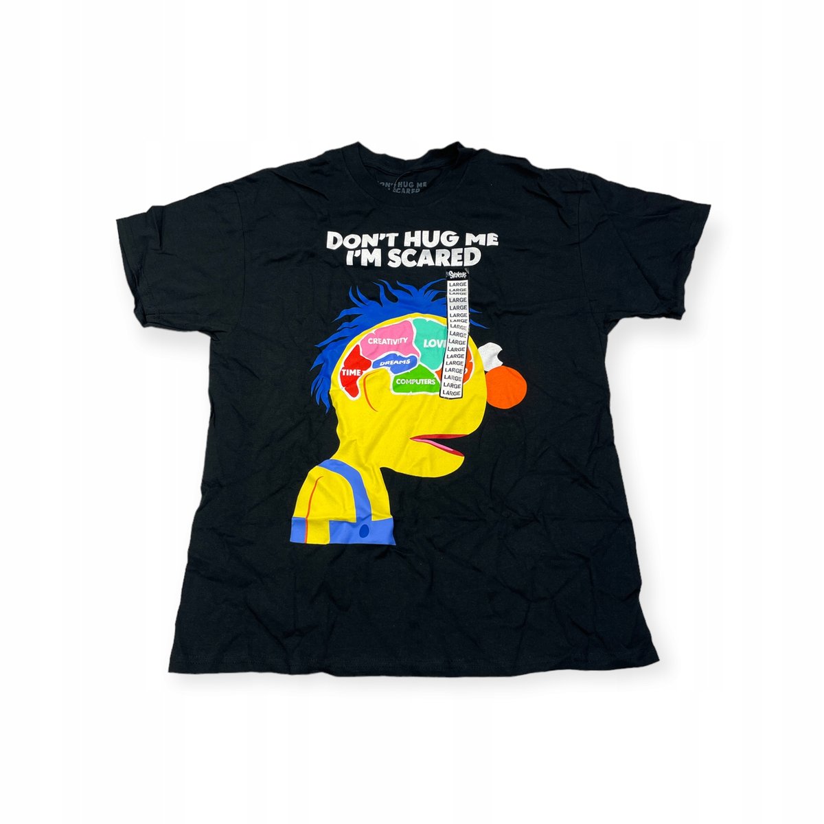 Koszulka T-shirt męski okrągły dekolt SPENCER'S DON'T HUG ME I'M SCARDED L