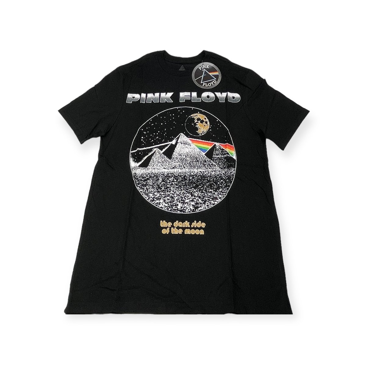 Koszulka T-shirt męski okrągły dekolt Pink Floyd S