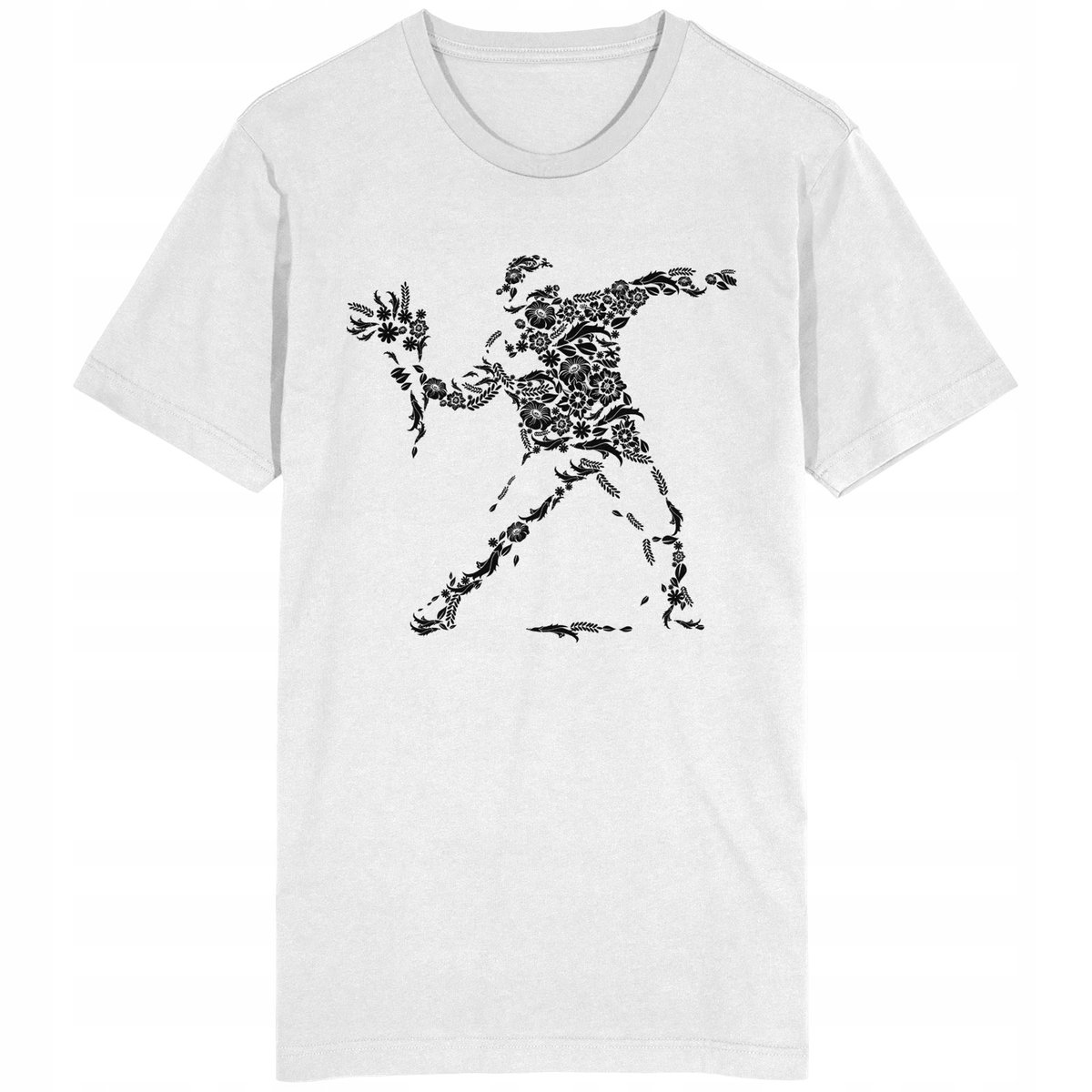 Flower Thrower Koszulka Banksy Graffiti Mural Art