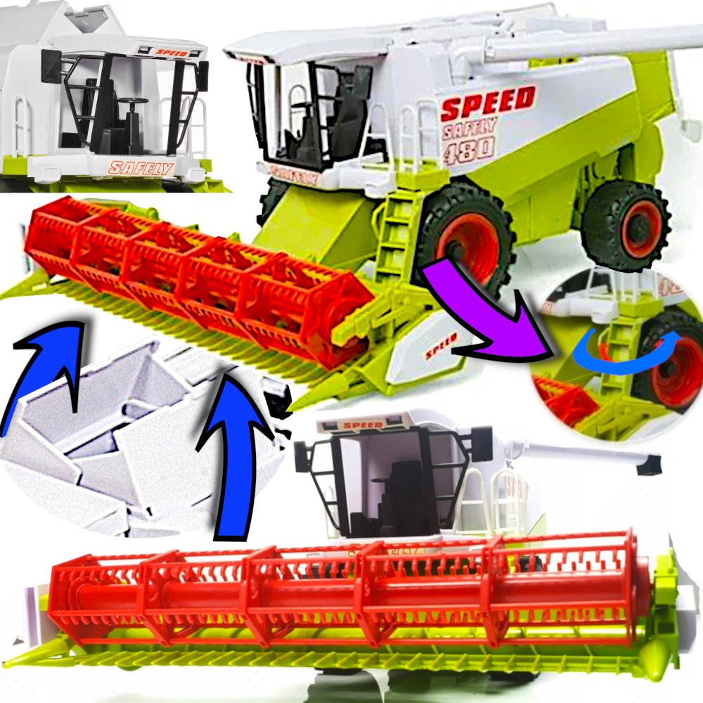 CLAAS LEXION Duży Kombajn Zbożowy Traktor ►Ruchome Elementy ✚ Napęd◄