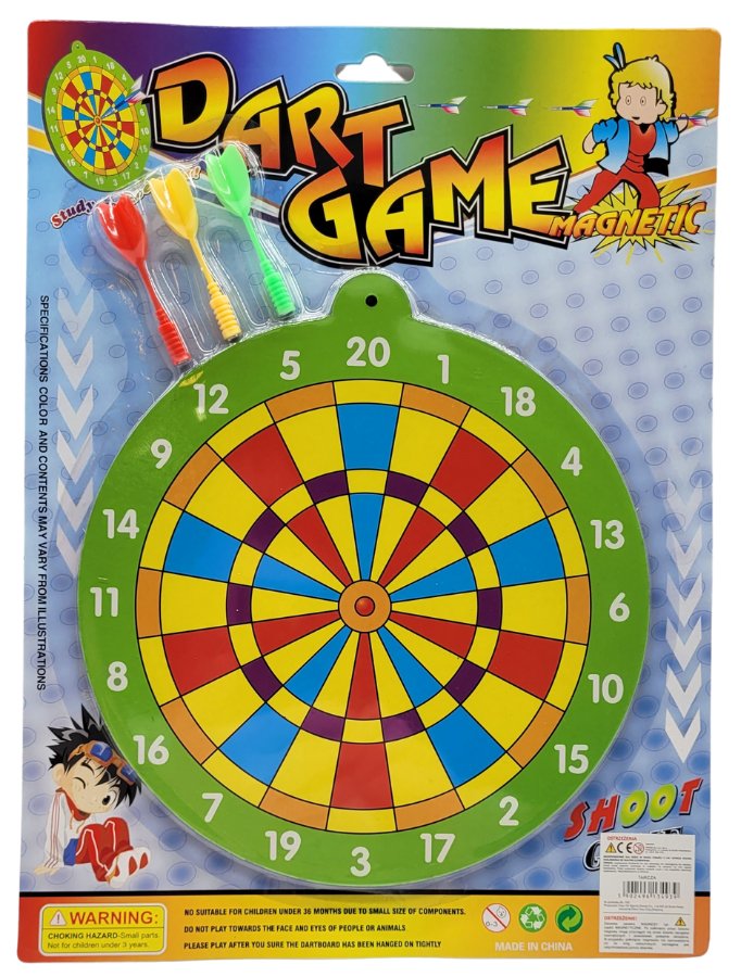 GRA TARCZA MAGNETYCZNA Tarcza RZUTKI lotki BEZPIECZNA